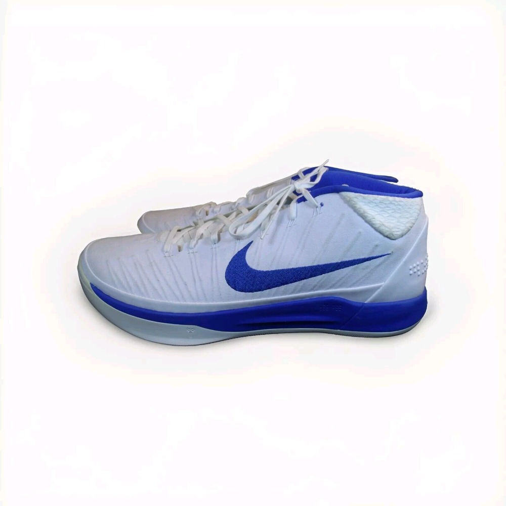 NIKE KOBE AD TB MID BASKETBALL SHOES WHITE ROYAL BLUE RARE 942521-117 SIZE 17.5